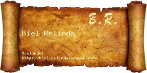 Biel Relinda névjegykártya